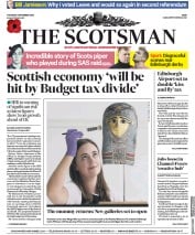 The Scotsman (UK) Newspaper Front Page for 1 November 2018