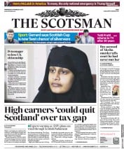 The Scotsman (UK) Newspaper Front Page for 20 February 2019