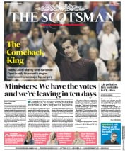 The Scotsman (UK) Newspaper Front Page for 21 October 2019