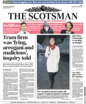 The Scotsman (UK) Newspaper Front Page for 21 November 2017