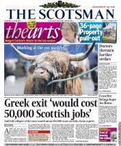 The Scotsman Newspaper Front Page (UK) for 21 June 2012