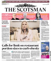 The Scotsman (UK) Newspaper Front Page for 22 November 2018