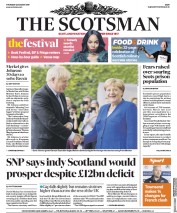 The Scotsman (UK) Newspaper Front Page for 22 August 2019