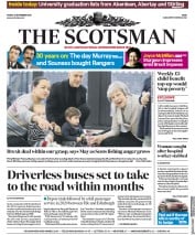 The Scotsman (UK) Newspaper Front Page for 23 November 2018