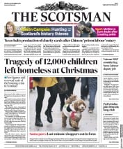 The Scotsman (UK) Newspaper Front Page for 23 December 2019