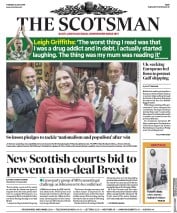 The Scotsman (UK) Newspaper Front Page for 23 July 2019