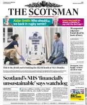 The Scotsman (UK) Newspaper Front Page for 24 October 2019