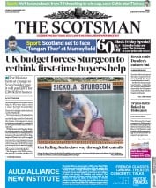 The Scotsman (UK) Newspaper Front Page for 24 November 2017