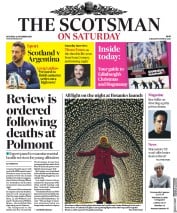 The Scotsman (UK) Newspaper Front Page for 24 November 2018