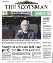 The Scotsman (UK) Newspaper Front Page for 24 February 2020
