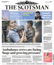 The Scotsman (UK) Newspaper Front Page for 25 December 2018