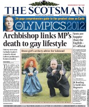The Scotsman Newspaper Front Page (UK) for 25 July 2012