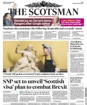 The Scotsman (UK) Newspaper Front Page for 27 January 2020