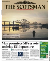 The Scotsman (UK) Newspaper Front Page for 27 February 2019