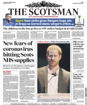 The Scotsman (UK) Newspaper Front Page for 27 February 2020