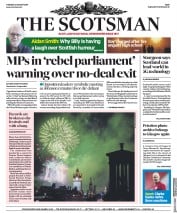 The Scotsman (UK) Newspaper Front Page for 27 August 2019