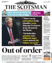 The Scotsman (UK) Newspaper Front Page for 27 September 2019