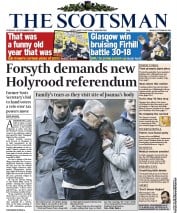 The Scotsman Newspaper Front Page (UK) for 28 December 2010