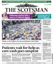 The Scotsman (UK) Newspaper Front Page for 29 October 2018