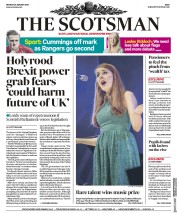 The Scotsman (UK) Newspaper Front Page for 29 January 2018