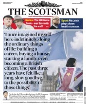 The Scotsman (UK) Newspaper Front Page for 29 March 2019