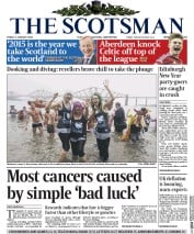 The Scotsman Newspaper Front Page (UK) for 2 January 2015