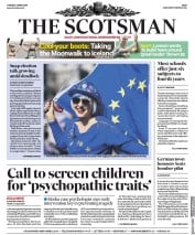 The Scotsman (UK) Newspaper Front Page for 2 April 2019