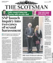 The Scotsman (UK) Newspaper Front Page for 31 October 2017