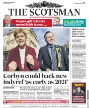 The Scotsman (UK) Newspaper Front Page for 31 October 2019