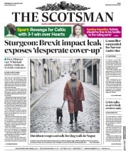 The Scotsman (UK) Newspaper Front Page for 31 January 2018