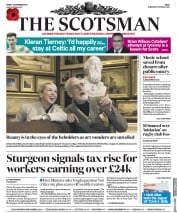 The Scotsman (UK) Newspaper Front Page for 3 November 2017