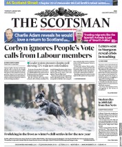 The Scotsman (UK) Newspaper Front Page for 3 January 2019