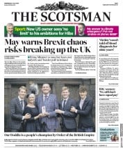 The Scotsman (UK) Newspaper Front Page for 3 July 2019