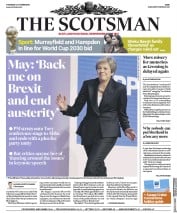 The Scotsman (UK) Newspaper Front Page for 4 October 2018