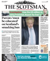 The Scotsman (UK) Newspaper Front Page for 4 October 2019