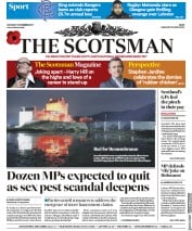 The Scotsman (UK) Newspaper Front Page for 4 November 2017