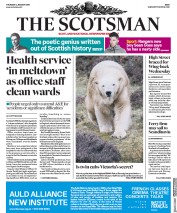 The Scotsman (UK) Newspaper Front Page for 4 January 2018