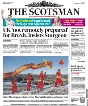 The Scotsman (UK) Newspaper Front Page for 4 February 2019