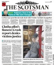 The Scotsman (UK) Newspaper Front Page for 5 November 2019
