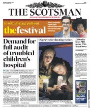 The Scotsman (UK) Newspaper Front Page for 5 August 2019