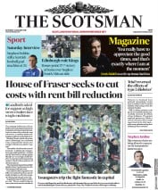 The Scotsman (UK) Newspaper Front Page for 6 January 2018
