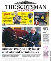 The Scotsman (UK) Newspaper Front Page for 7 September 2019