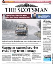 The Scotsman (UK) Newspaper Front Page for 8 December 2017