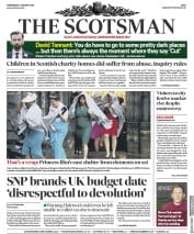 The Scotsman (UK) Newspaper Front Page for 8 January 2020
