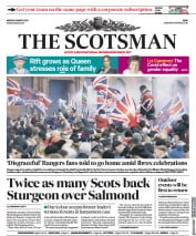 The Scotsman front page for 8 March 2021
