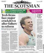 The Scotsman (UK) Newspaper Front Page for 8 April 2019