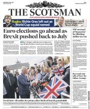 The Scotsman (UK) Newspaper Front Page for 8 May 2019