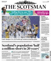 The Scotsman (UK) Newspaper Front Page for 8 July 2019