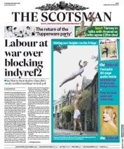 The Scotsman (UK) Newspaper Front Page for 8 August 2019