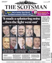 The Scotsman (UK) Newspaper Front Page for 9 April 2019